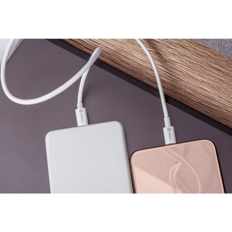 Kabel USB C do USB C Forcell F-Energy QC4.0 PD 3A 60W 1 m C338 biały