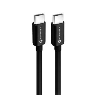 Kabel USB C do USB C Forcell F-Energy QC4.0 PD 3A 60W 2 m C338 czarny