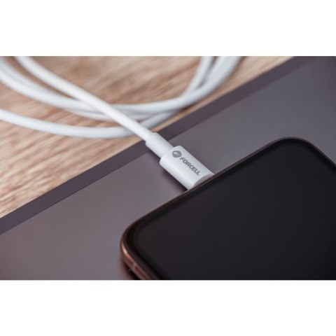 Kabel USB C do USB C Forcell F-Energy QC4.0 PD 5A 100W 3 m C339 biały