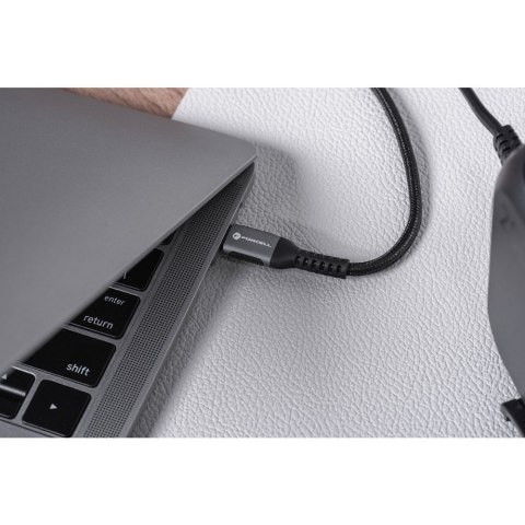 Kabel USB C do USB C Forcell F-Energy QC4.0 PD 5A 100W Cafule 1,2 m C260 czarny