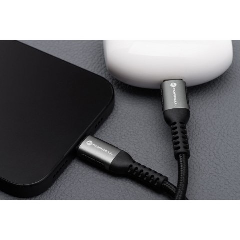 Kabel USB C do USB C Forcell F-Energy QC4.0 PD 5A 100W Cafule 2 m C260 czarny