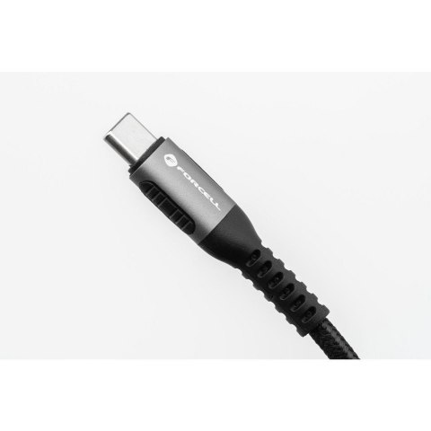 Kabel USB C do USB C Forcell F-Energy QC4.0 PD 5A 100W Cafule 3 m C260 czarny