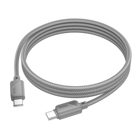 Kabel USB C do USB C Hoco 3A 60W 1 m X113 szary