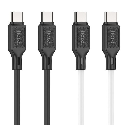 Kabel USB C do USB C Hoco 3A 60W 1 m X90 czarny