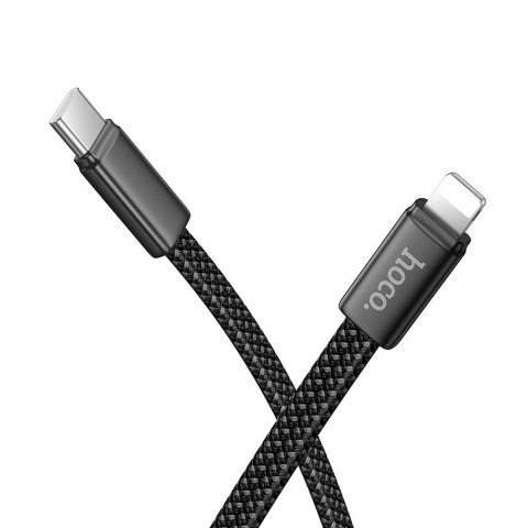 Kabel USB C do USB C Hoco 3A 60W płaski 1 m X125 biały