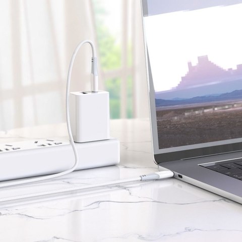 Kabel USB C do USB C Hoco PD 3A 60W 1 m X70 biały