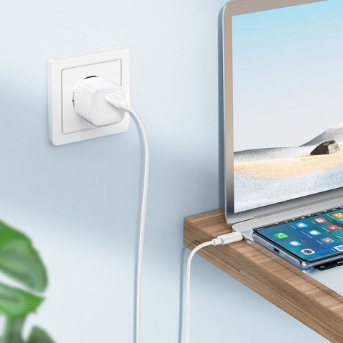 Kabel USB C do USB C Hoco PD 3A 60W 1 m X88 biały