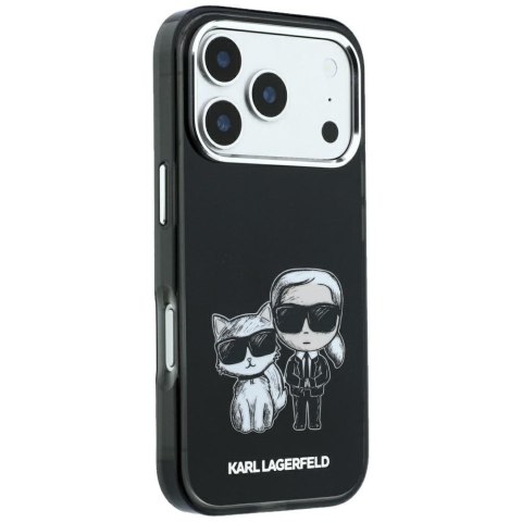 KARL LAGERFELD futerał do IPHONE 18 Pro /17 Pro kompatybilny z MagSafe (Bodies Sketch) czarny
