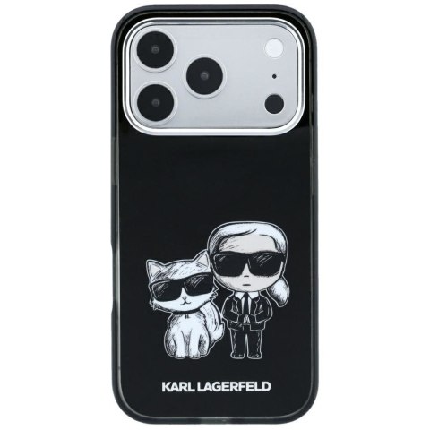 KARL LAGERFELD futerał do IPHONE 18 Pro /17 Pro kompatybilny z MagSafe (Bodies Sketch) czarny