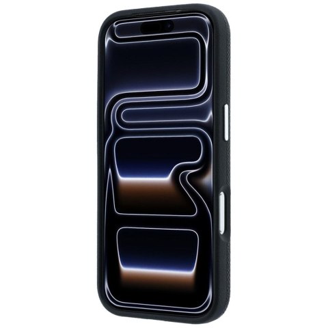 KARL LAGERFELD futerał do IPHONE 18 Pro/ 17 Pro kompatybilny z MagSafe (Grained Choupette Head Metal) czarny