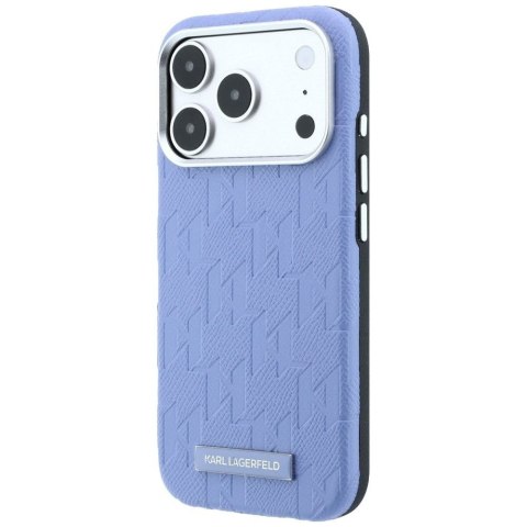 KARL LAGERFELD futerał do IPHONE 18 Pro Max/17 Pro max kompatybilny z MagSafe (Mono Resin Logo) jasnoniebieski