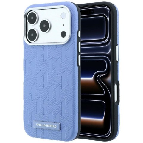 KARL LAGERFELD futerał do IPHONE 18 Pro/17 Pro kompatybilny z MagSafe (Mono Resin Logo) jasnoniebieski