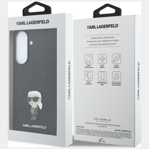 KARL LAGERFELD futerał do SAMSUNG A57 KLHCSA57GKNPSK (Fixed Glitter Ikonik Logo Metal Pin) czarny