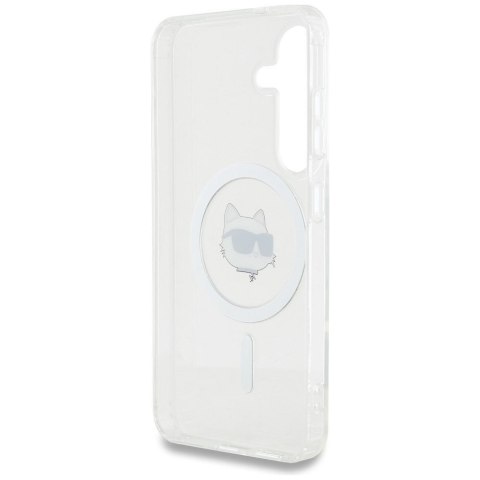 KARL LAGERFELD futerał do SAMSUNG S25 Plus KLHMS25MHLSCHH (Magnetic IML Metal Choupette Head) biały