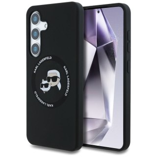 KARL LAGERFELD futerał do SAMSUNG S25 Plus KLHMS25MSKCHTCK (Magnetic Silicone Double Heads) czarny