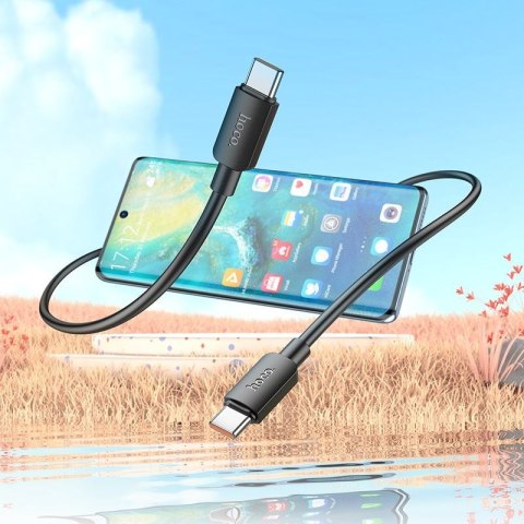 Kabel USB C do USB C Hoco PD 6A 100W 1 m X96 czarny