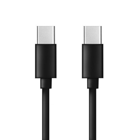 Kabel USB C do USB C PD QC 3A 60W 1 m C296 (długa końcówka 8mm) czarny