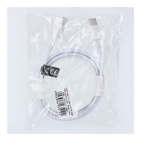 Kabel USB C do USB C PD QC3.0 3A 30W 2 m HD26 biały