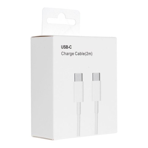 Kabel USB C do USB C PD QC3.0 3A 30W 2 m HD26 box biały