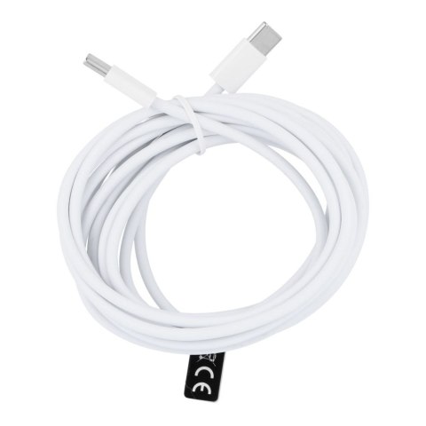 Kabel USB C do USB C PD QC3.0 3A 30W 3 m HD26 box biały