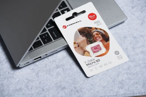 Karta microSD 16GB U3 class 10 Forcell F-Data czerwona