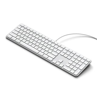 Klawiatura przewodowa USB A/USB C QWERTY Dual (Mac/Windows) Satechi Slim LX3 Wired szara