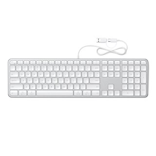 Klawiatura przewodowa USB A/USB C QWERTY Dual (Mac/Windows) Satechi Slim LX3 Wired szara