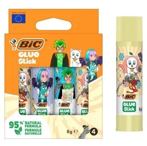 Klej Stick ECOlustions 8g Decor 4szt BIC