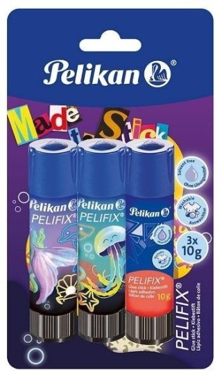 Klej w sztyfcie Pelifix Ocean 10g 3szt. PELIKAN
