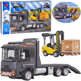 Klocki techniczne POJAZDY 1:42 - Tir z lawetą i wózek widłowy 404ele ZA5722