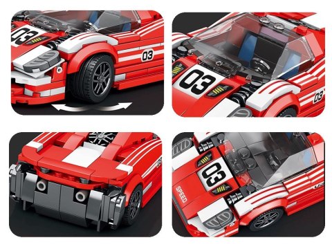 Klocki techniczne Sportowe auto Living Legend 917 CZERWONE 355-ele ZA4754