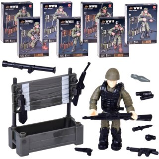 Klocki żołnierz WWII figurka żołnierzyk model do złożenia 28 ele ZA5723