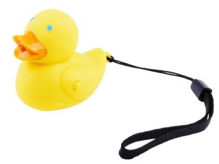 Kolorowy brelok do kluczy KACZKA - Zawieszka z światło + dźwięk ZA3527