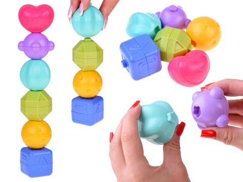 Kostka edukacyjna dla malucha sorter sensoryczny kształty cymbałki ZA5278