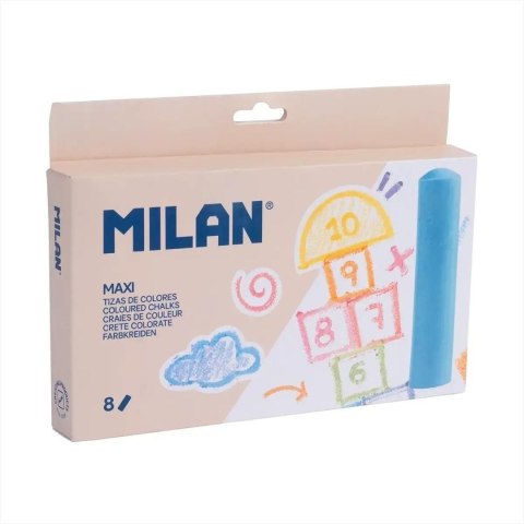 Kreda MAXI 8 kolorów MILAN
