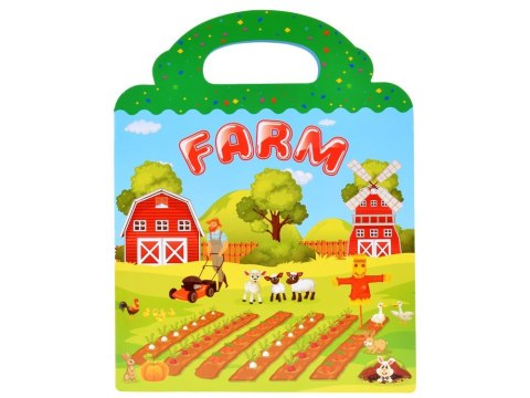 Książeczka z naklejkami ALBUM edukacyjny FARMA zwierzęta warzywa ZA4764