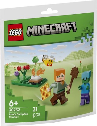LEGO 30732 Minecraft Potyczka Alex przy ognisku