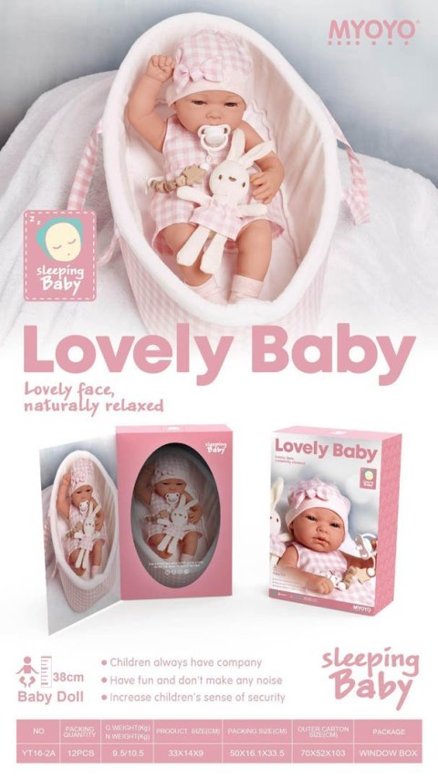 Lalka Bobasek w Różowym Nosidełku