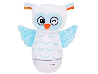 Lampka nocna + pozytywka 2w1 SOWA usypiacz - zmieniająca kolory LED ZA5190