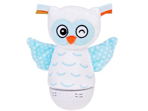 Lampka nocna + pozytywka 2w1 SOWA usypiacz - zmieniająca kolory LED ZA5190