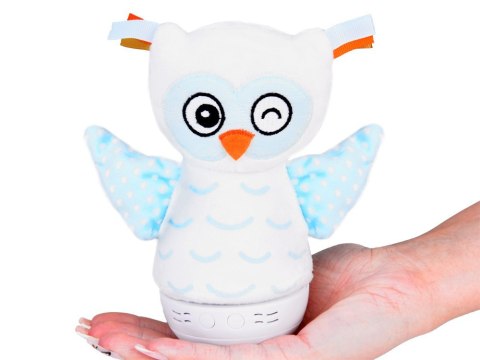 Lampka nocna + pozytywka 2w1 SOWA usypiacz - zmieniająca kolory LED ZA5190