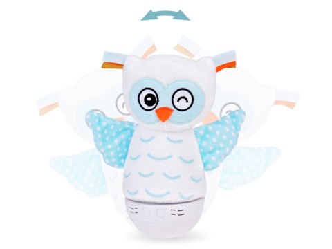 Lampka nocna + pozytywka 2w1 SOWA usypiacz - zmieniająca kolory LED ZA5190