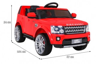 Land Rover Discovery Autko elektryczne dla dzieci, Czerwony SUV + Pilot