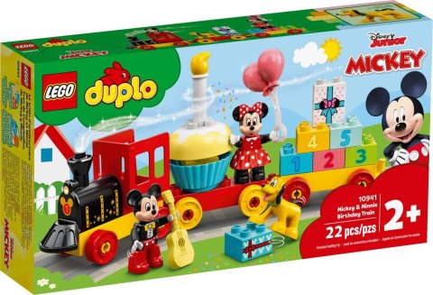 Lego DUPLO Urodzinowy pociąg myszek Miki i Minnie
