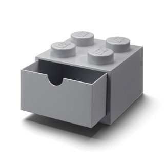 LEGO(R) pojemnik klocek z szufladą czwórka j.szary