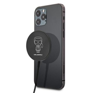 Ładowarka indukcyujna Karl Lagerfeld zgodna z MagSafe 15W KLCBMSIKBK czarna