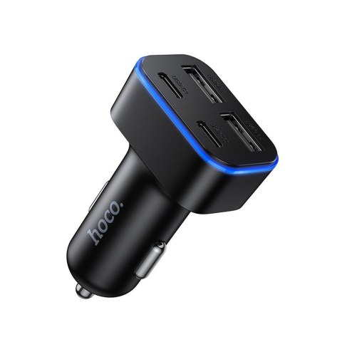 Ładowarka samochodowa Hoco 2x USB A + 2x USB C QC3.0 PD 42W Z63 czarna