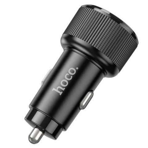 Ładowarka samochodowa Hoco 2 x USB C QC PD 50W NZ14B czarna