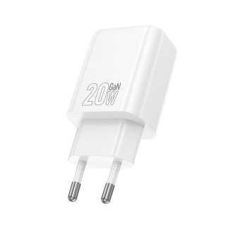 Ładowarka sieciowa do telefonu Hoco USB A + USB C QC3.0 PD 3A 20W N61 biała
