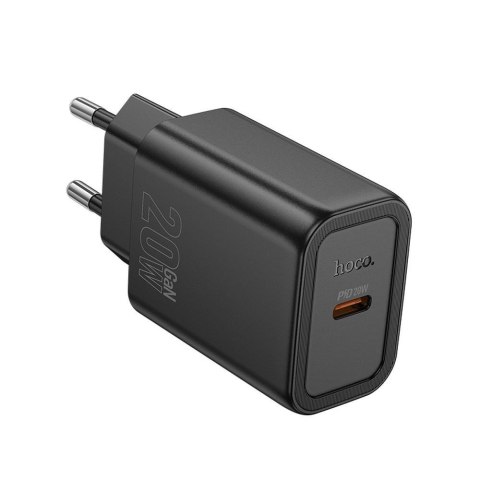 Ładowarka sieciowa do telefonu Hoco USB C QC PD 20W N60 czarna